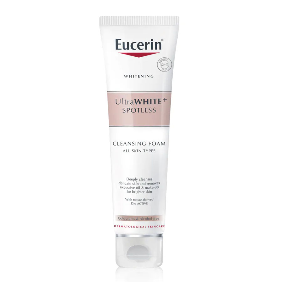 Sữa Rửa Mặt Eucerin Không Cồn Giúp Cân Bằng Sắc Tố Da Và Dưỡng Da Trắng Mịn Spotless Brightening Gentle Cleansing Foam 150ml