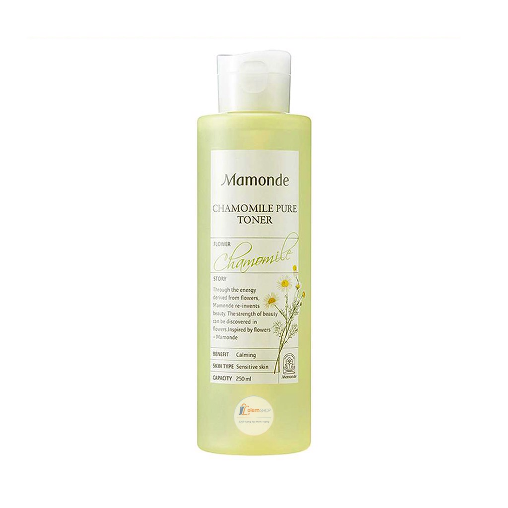 Nước Hoa Hồng Mamonde Chamomile Pure Toner Cấp Ẩm Cho Da Thường 250ml