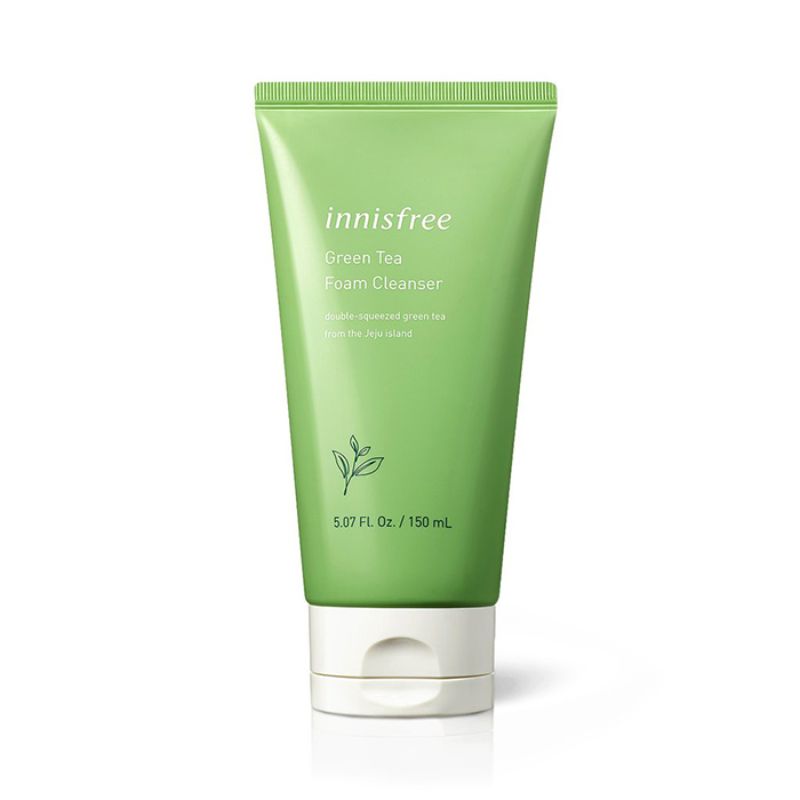 Sữa Rửa Mặt Innisfree Trà Xanh Giúp Loại Bỏ Bụi Bẩn Và Phục Hồi Độ Ẩm Cho Mọi Loại Da Green Tea Cleansing Foam 150ml