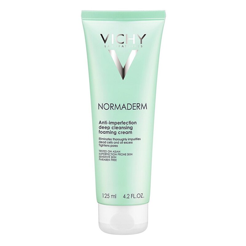 Sữa rửa mặt Vichy Normaderm Anti-imperfection Deep Cleansing Foaming Cream Ngừa Mụn Và Làm Sạch Cho Da Dầu Mụn 125ml