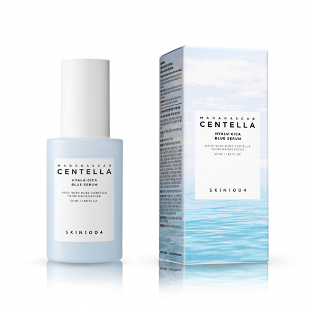 Serum Centella Không Cồn, Trị Mụn, Tái Tạo Da Madagascar Centella Hyalu-Cica Blue Serum