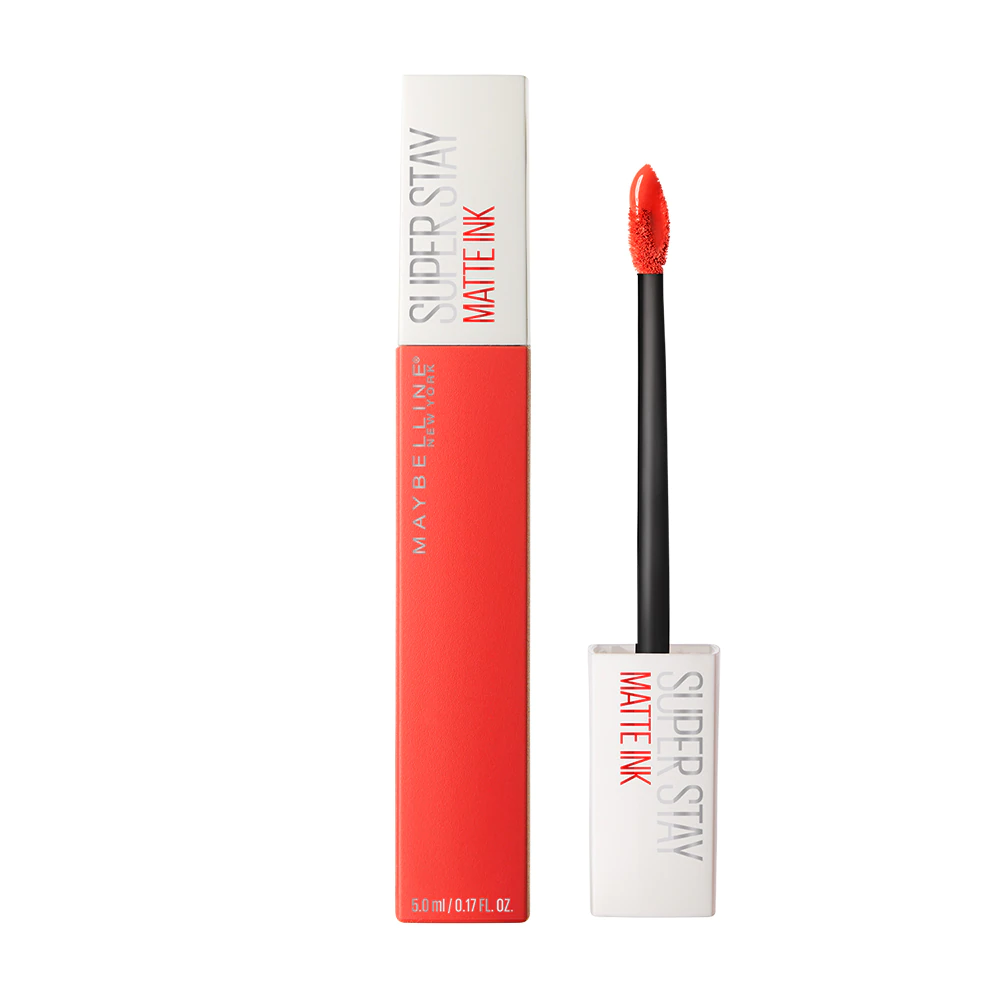 Son Kem Lì Maybelline New York Super Stay Matte Ink City Edition Lipstick 25 Heroine 16h Lâu Trôi Màu Cam San Hô 5ml