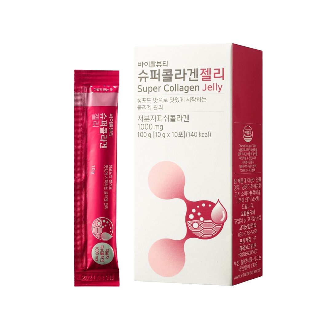 Thạch Collagen Vital Beautie Làm Đẹp Da Ngừa Lão Hoá 10 gói 10g