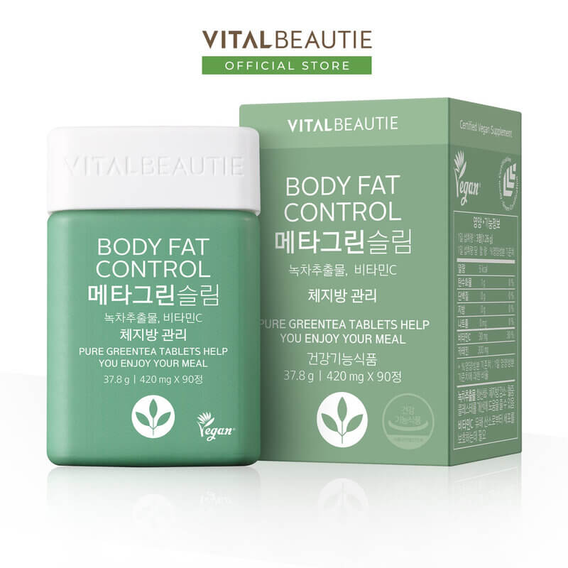 Viên Uống Giảm Cân Vital Beautie Trà Xanh 90 Viên