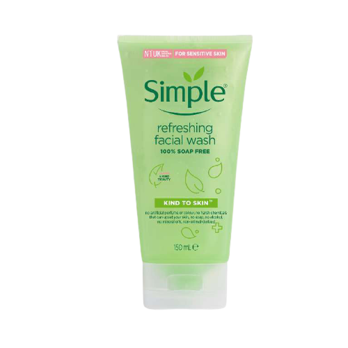 Sữa rửa mặt Simple Refreshing Facial Wash cho da nhạy cảm, da thường 150ml