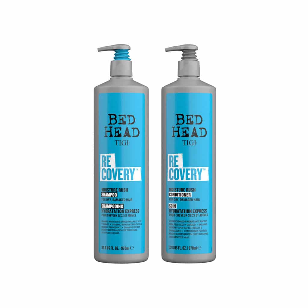 Cặp Gội Xả Tigi Bed Head Xanh Phục Hồi Độ Ẩm Cho Tóc Khô 970ml