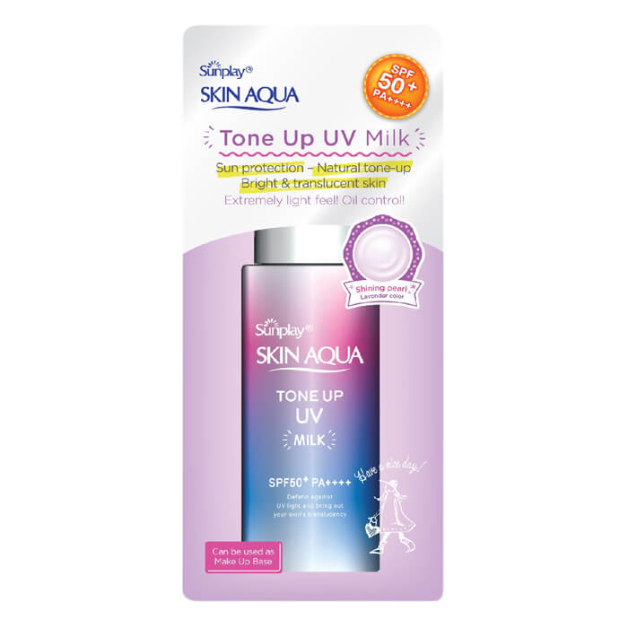 Kem Chống Nắng Skin Aqua Tone Up Hiệu Chỉnh Sắc Da Và Chống Lão Hóa Cho Da Dầu, Da Hỗn Hợp 50g Tím