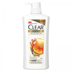 Dầu Gội Clear Botanique Sạch Gàu 9 Thảo Dược Cho Da Đầu Yếu 650g